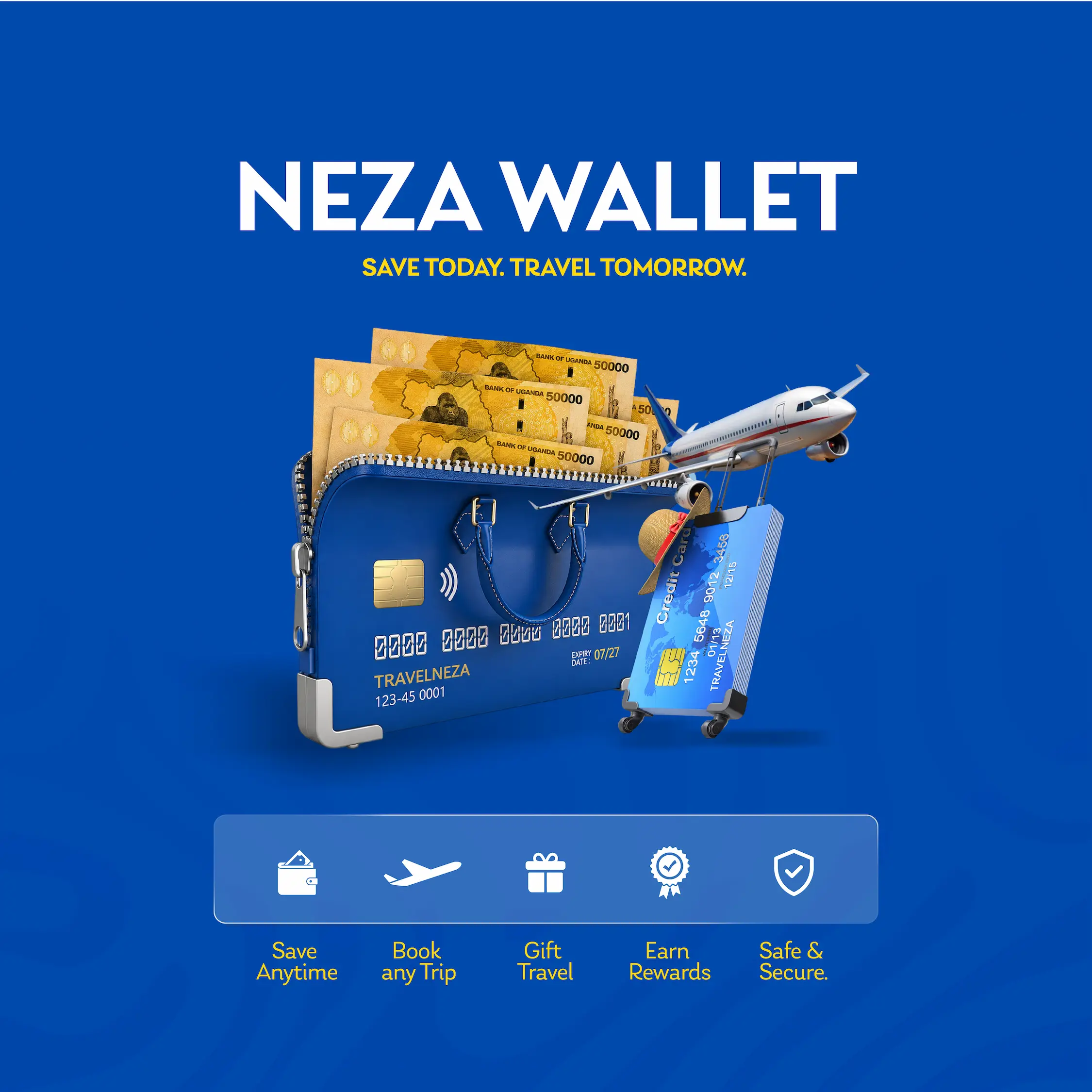 Save towards your next adventure with Neza Wallet