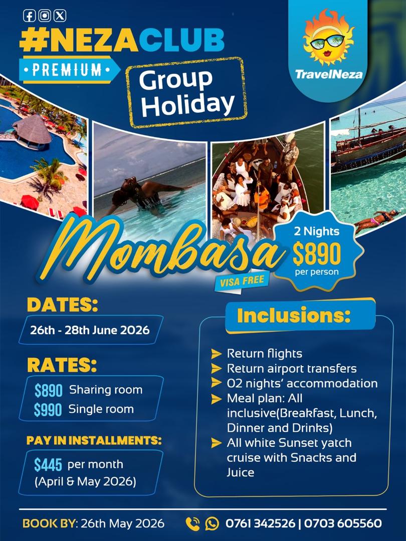 NEZACLUB ALL INCLUSIVE MOMBASA RETREAT GETAWAY