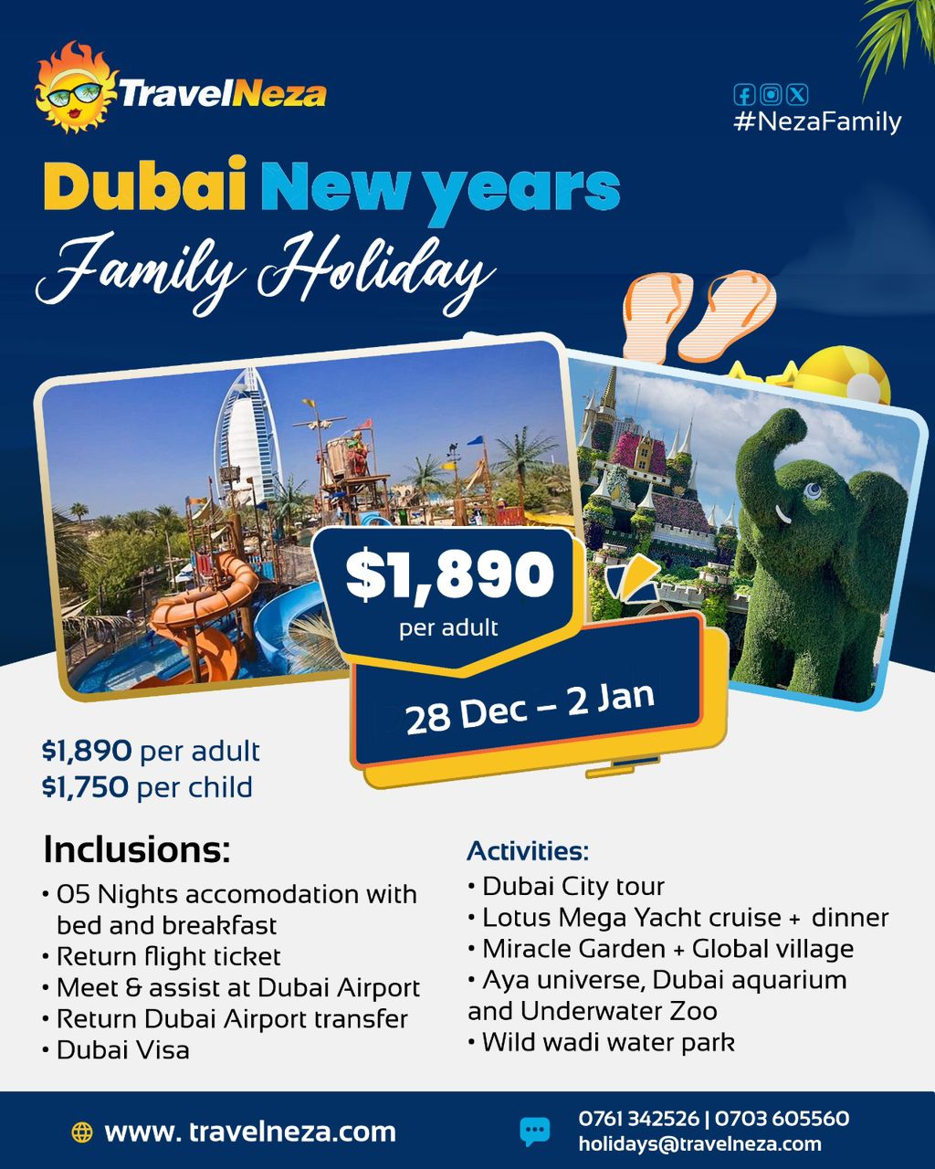 NezaClub Dubai New Year’s Family Holiday