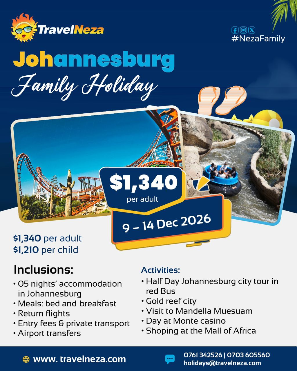 NezaClub Johannesburg December Family Holiday