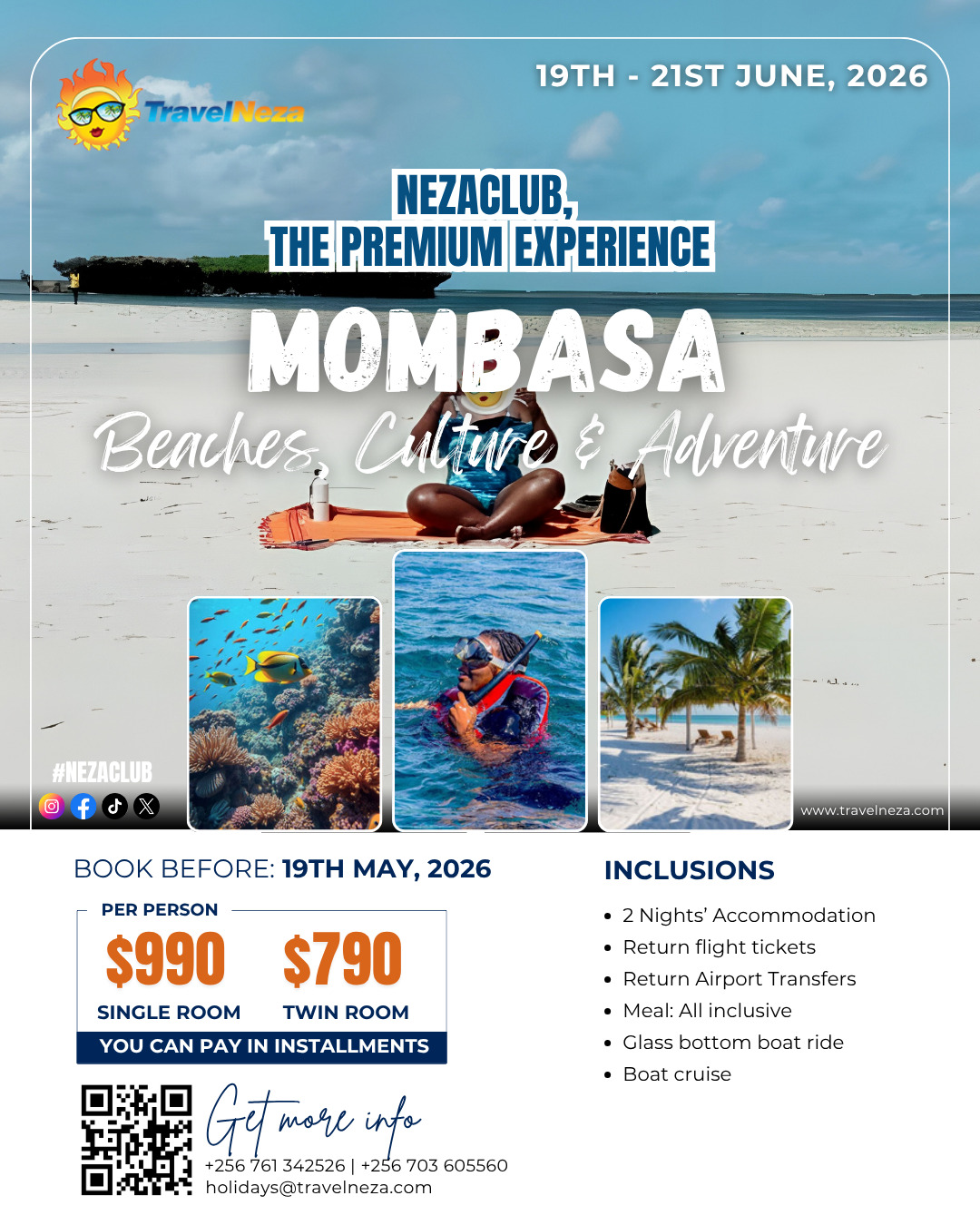 NezaClub Mombasa June Getaway