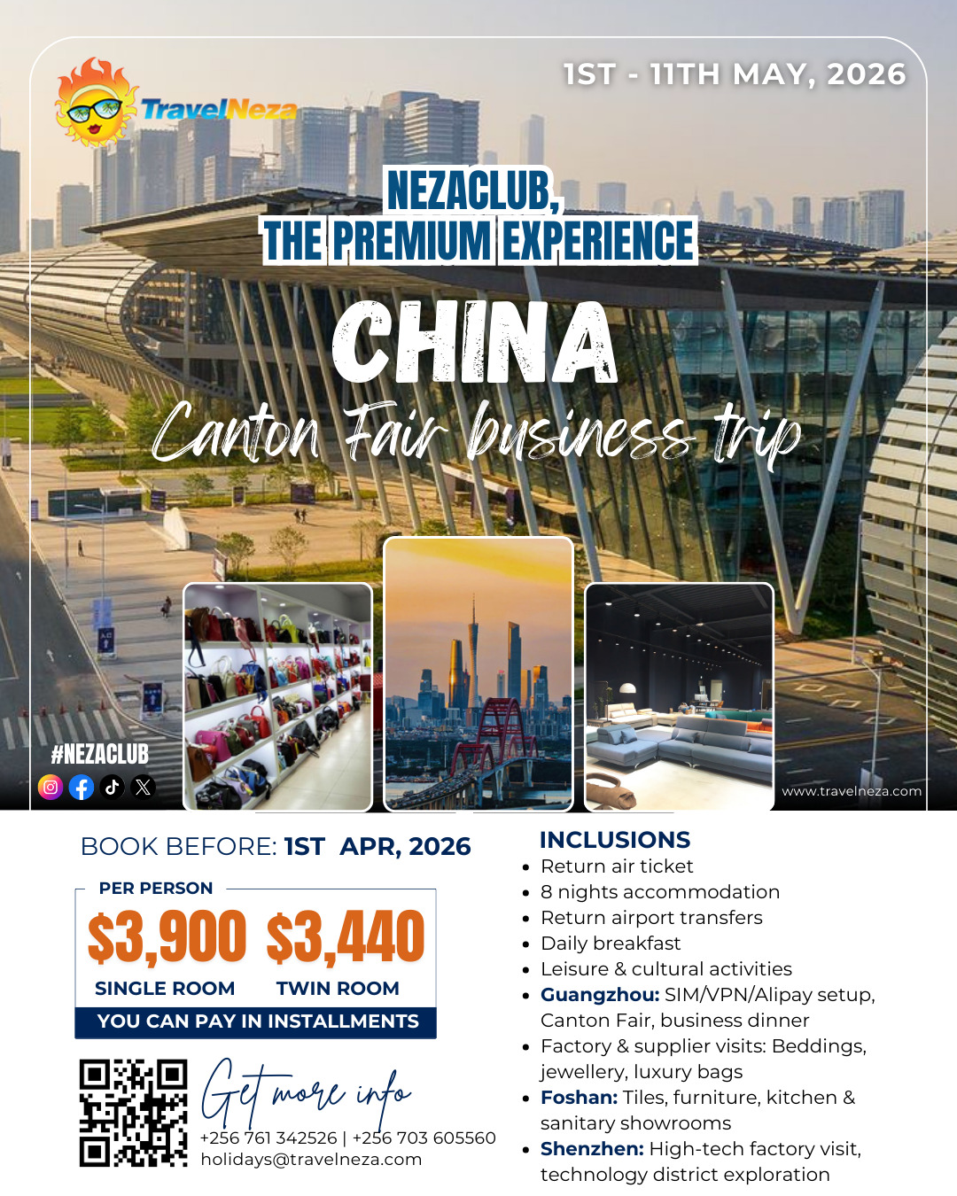 NezaClub China Canton Fair Business Trip: Trade, Factories & Global Connections