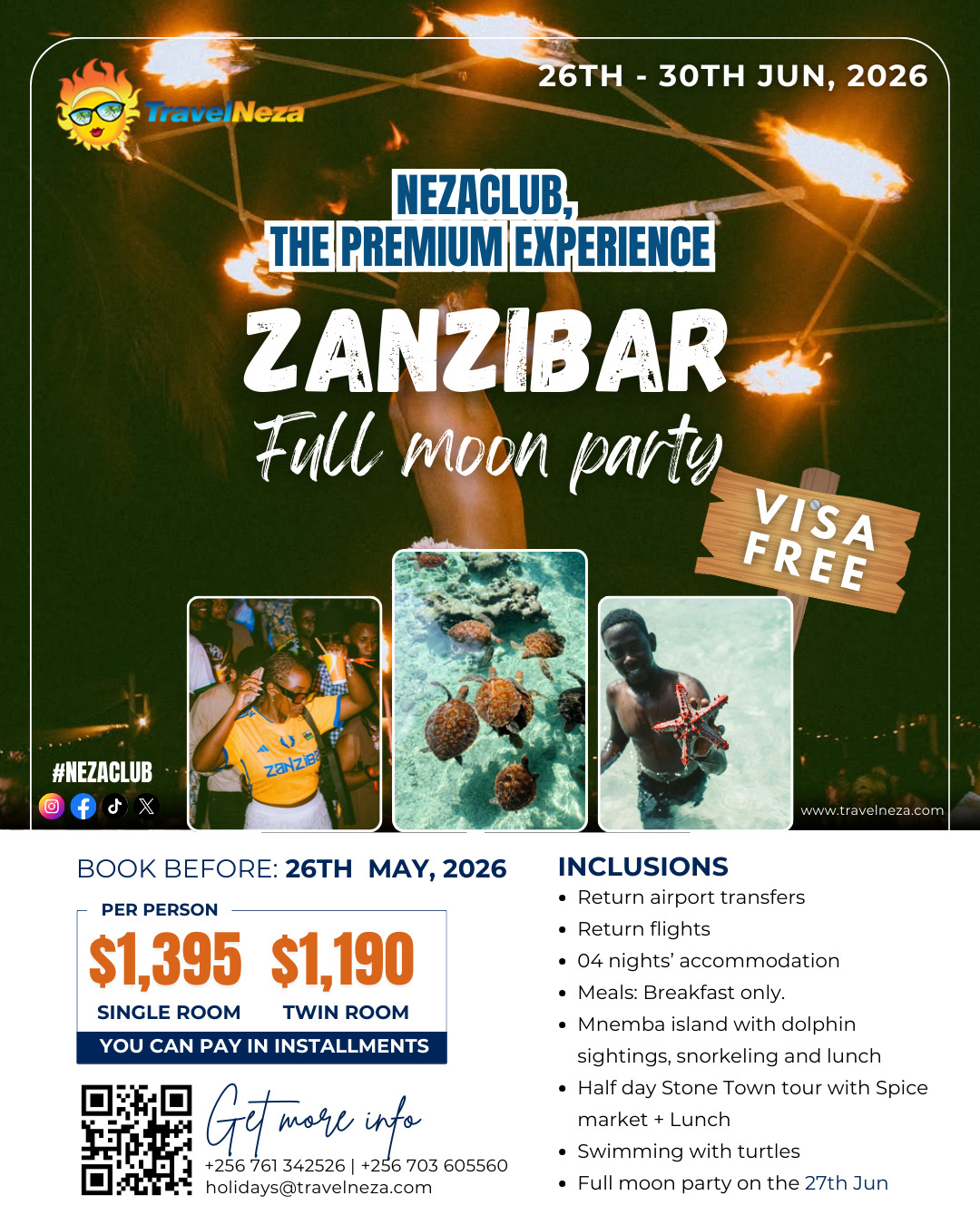 NezaClub Zanzibar Full Moon Holiday: Ocean Days, Island Nights & Moonlit Magic